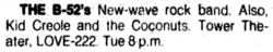 The B-52's / Kid Creole And The Coconuts on Nov 4, 1980 [535-small]