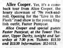 Alice Cooper / Frehley's Comet / Faster Pussycat on Nov 20, 1987 [645-small]