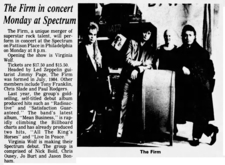 The Firm / Virginia Wolf on Mar 31, 1986 [662-small]
