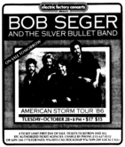 Bob Seger & The Silver Bullet Band / Frankie Miller on Oct 29, 1986 [671-small]