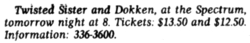 Twisted Sister / Dokken on Jan 18, 1986 [738-small]