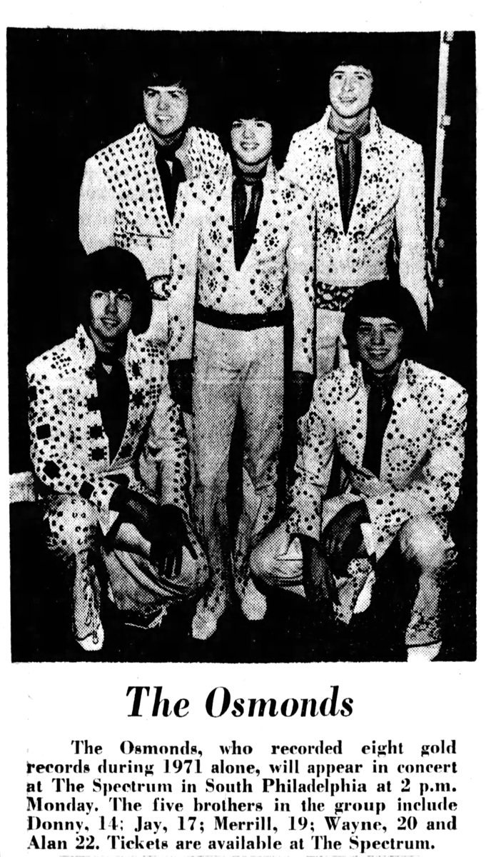The Osmonds Concert & Tour History Concert Archives