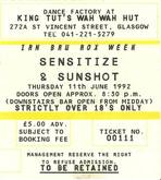 Sensitize / Sunshot on Jun 11, 1992 [855-small]