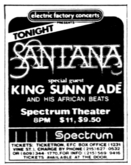 Santana / King Sunny Ade on Aug 26, 1983 [635-small]