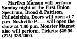 Marilyn Manson / Monster Magnet / Nashville Pussy on Apr 4, 1999 [786-small]