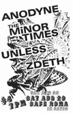 Anodyne / The Minor Times / Unless / Zdeth on Aug 28, 2004 [938-small]