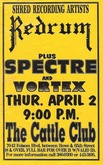 Redrum / Spectre / Vortex on Apr 2, 1987 [989-small]