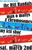 Riff Randals / The Man O'Malleys / X Chromosome / My Left Shoe on Mar 2, 2002 [293-small]