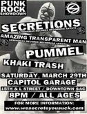 Amazing Transparent Man / Secretions / Khaki Trash / Pummel on Mar 29, 2003 [302-small]