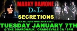Marky Ramone and the Speedkings / D.I. / Secretions on Jan 7, 2003 [303-small]
