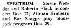 Stevie Wonder / Roberta Flack / Jerry Butler on Dec 27, 1971 [575-small]