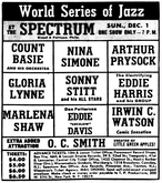 Count Basie Orchestra / Nina Simone / arthur prysock / Gloria Lynne / Sonny Stitt / Eddie Harris / O.C. Smith on Dec 1, 1968 [697-small]