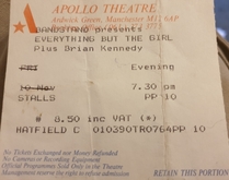 Note crossed-out date on ticket., Everything But The Girl / Brian Kennedy on Mar 11, 1990 [956-small]