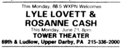 Lyle lovett / Rosanne Cash on Jun 21, 1993 [079-small]