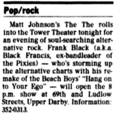 The The / Frank Black on Jun 27, 1993 [147-small]