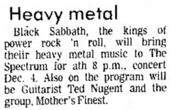 Black Sabbath / Ted Nugent / Mother's Finest on Dec 4, 1976 [441-small]