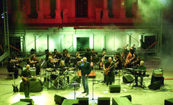 Fish with his band and Plovdiv symphonic orchestra at the Ancient Theatre., tags: Fish, Plovdiv, Plovdiv, Bulgaria, Stage Design, Ancient Theatre - Fish on Sep 21, 2012 [471-small]