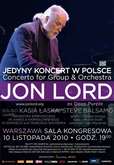 Jon Lord at Sala Kongresowa, Warsaw 2010., tags: Jon Lord, Warsaw, Mazovia, Poland, Gig Poster, PKiN - Sala Kongresowa - [480-small]