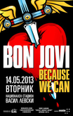 Bon Jovi at Vasil Levski Stadium 2013., tags: Bon Jovi, Sofia, Sofia-Capital, Bulgaria, Gig Poster - Bon Jovi on May 14, 2013 [487-small]