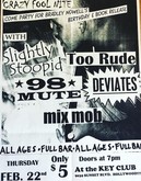 tags: Mix Mob, Slightly Stoopid, Too Rude, Hollywood, California, United States, Gig Poster, Ticket, Setlist, Merch, Crowd, Gear, Stage Design - Mix Mob / Slightly Stoopid / Too Rude on Feb 22, 2001 [654-small]
