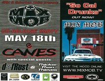 #mixmob #mixmobmusic #mixmobflyer #mixmobflyers #mixmobband #mixmobsandiego #mixmobpicture #pacificbeach #missionbeach #oceanbeach #sandiego, tags: Mix Mob, Thicker Than Thieves, D-Frost, San Diego, California, United States, Gig Poster, Ticket, Setlist, Merch, Crowd, Gear, Stage Design, Canes - Mix Mob / Thicker Than Thieves / D-Frost on May 18, 2002 [759-small]