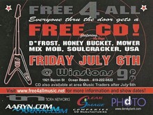 tags: Mix Mob, D-Frost, Mower, San Diego, California, United States, Gig Poster, Ticket, Setlist, Merch, Crowd, Gear, Stage Design, Winstons OB - Mix Mob / D-Frost / Mower / Soulcracker on Jul 6, 2001 [768-small]