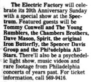 The Chambers Brothers / Dave Mason / Spirit / iron butterfly / Spencer Davis Group / Tommy Conwell & The Young Rumblers on Feb 14, 1988 [846-small]