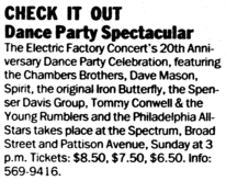 The Chambers Brothers / Dave Mason / Spirit / iron butterfly / Spencer Davis Group / Tommy Conwell & The Young Rumblers on Feb 14, 1988 [849-small]