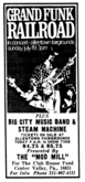 Grand Funk Railroad / Big City Music Band / Steam Machine on Jul 19, 1970 [918-small]
