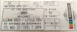 Allman Brothers Band / Little Feat on Nov 15, 1991 [163-small]