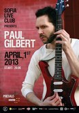 Paul Gilbert at Sofia Live Club 2013., tags: Paul Gilbert, Sofia, Sofia-Capital, Bulgaria, Gig Poster, Sofia Live Club - Paul Gilbert on Apr 1, 2013 [264-small]