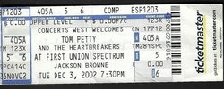 Tom Petty & the Heartbreakers / Jackson Browne on Dec 3, 2002 [273-small]