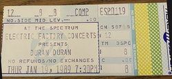 Duran Duran / The Pursuit of Happiness on Jan 19, 1989 [279-small]