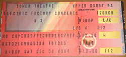 U2 / The Waterboys on Dec 1, 1984 [297-small]