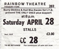tags: Ticket - The Only Ones / Lonesome No More / John Cooper Clarke / Leyton Buzzards on Apr 28, 1979 [312-small]