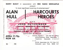 tags: Ticket - Alan Hull / Harcourts Heroes on May 31, 1977 [321-small]