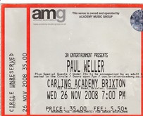 tags: Ticket - Paul Weller / The Rifles on Nov 26, 2008 [324-small]