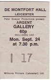 tags: Ticket - Argent / Glencoe on Sep 27, 1973 [331-small]