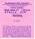 tags: Ticket - Peter Gabriel / Nona Hendryx on Sep 21, 1977 [351-small]