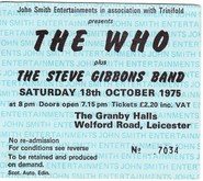tags: Ticket - The Who / Steve Gibbons Band on Oct 18, 1975 [355-small]