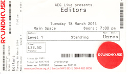 tags: Ticket - Editors / Dry the River on Mar 18, 2014 [430-small]