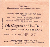 tags: Ticket - Eric Clapton / Ronnie Lane on Apr 24, 1977 [435-small]