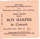 tags: Ticket - Roy Harper / Black Sheep on Oct 26, 1977 [444-small]