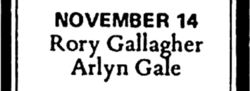 Rory Gallagher / Arlyn Gale on Nov 14, 1978 [534-small]