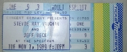 Stevie Ray Vaughan / Jeff Beck on Nov 7, 1989 [612-small]