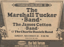 Marshall Tucker Band / James Cotton / The Charlie Daniels Band on Nov 30, 1974 [288-small]