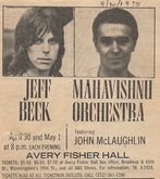 Jeff Beck / mahavishnu orchestra on Apr 30, 1975 [290-small]