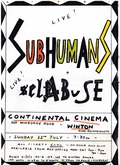 Subhumans / Self Abuse / Atrox / The Mad Are Sane on Jul 22, 1984 [311-small]