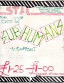Subhumans / Ad-Nauseam / Tears Of Destruction on Oct 12, 1982 [318-small]