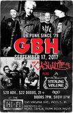 GBH / The Casualties / Stealing Volume on Sep 17, 2017 [333-small]
